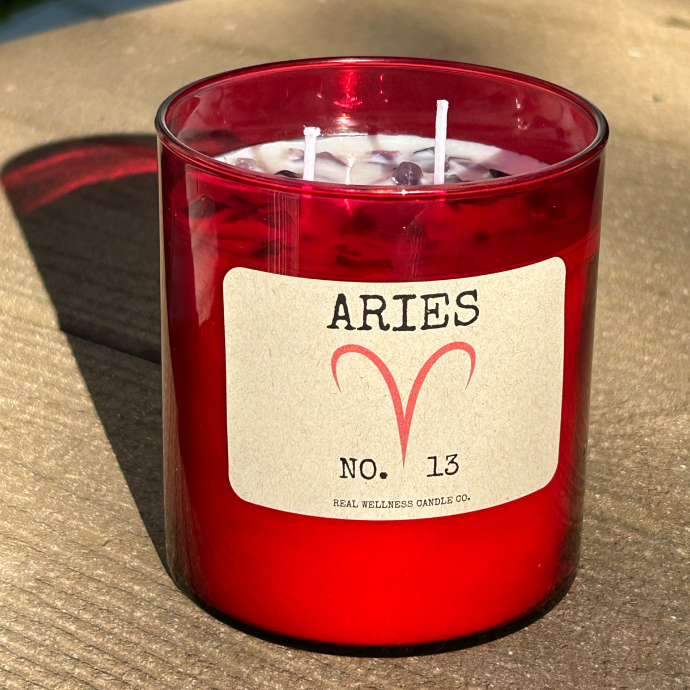 Large Aries No. 13 Candle + The Aries No. 13 Roll-On