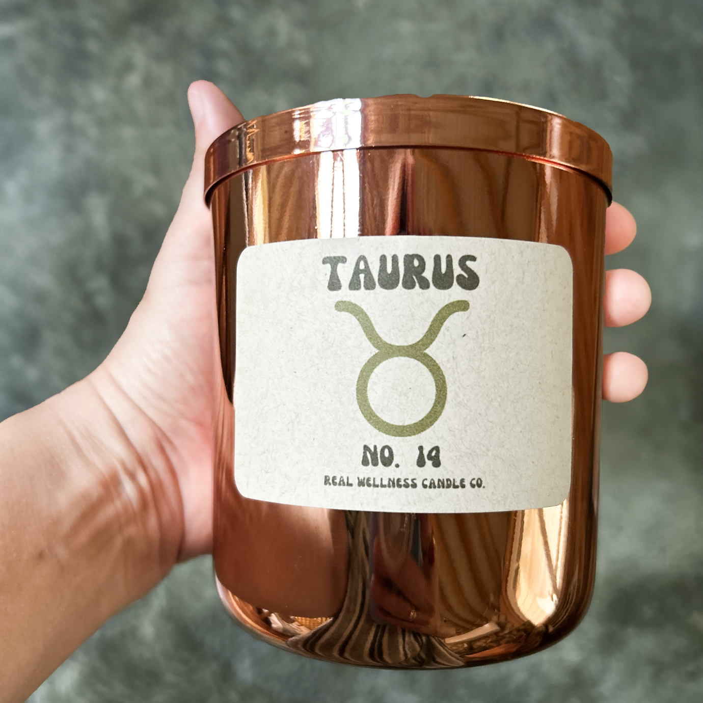 Copper Taurus Large Candle + Roll-On