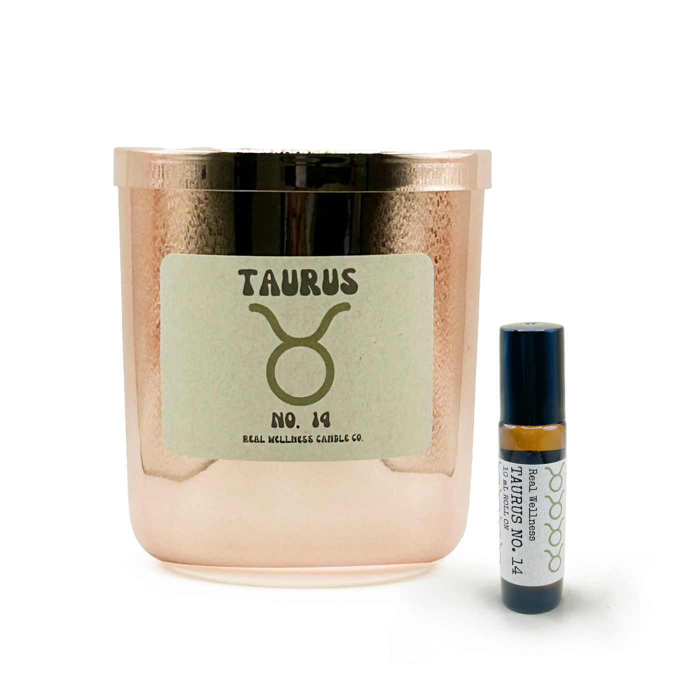 Copper Taurus Large Candle + Roll-On
