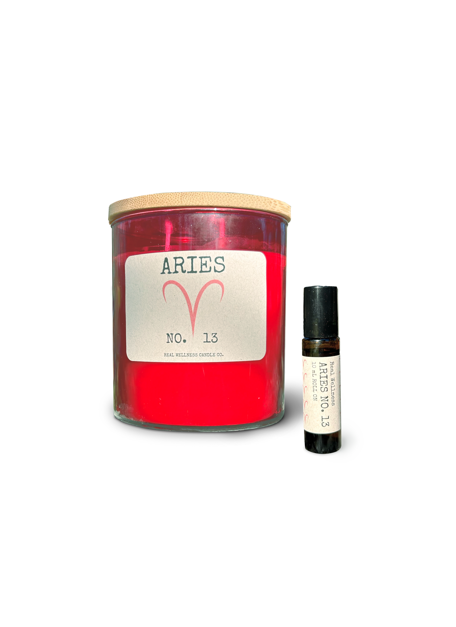 Large Aries No. 13 Candle + The Aries No. 13 Roll-On